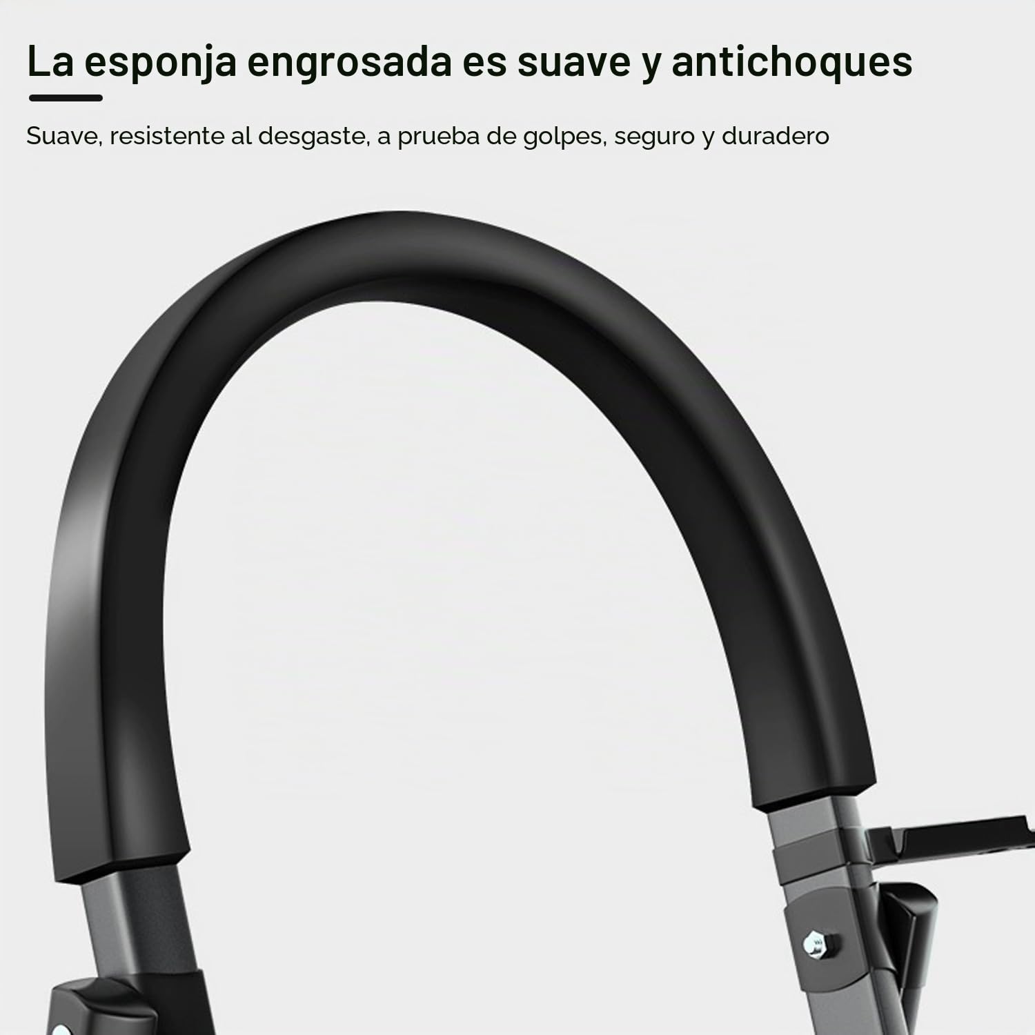 K IKIDO Escalera plegable con pasamanos, 4 peldaños - Antideslizante, fácil de guardar - Peldaños anchos - Adecuada para la cocina, el hogar y la casa - Carga máxima: 150 kg (negro, 4 peldaños)