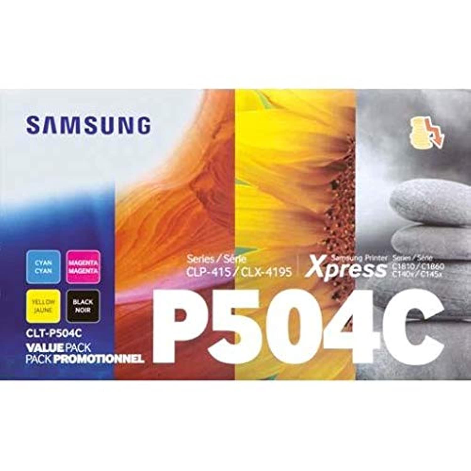 Multi Colour Laser Toner Cartridge Value Pack, 2 Toner Cartridges, Compatible with Samsung CLP-415N/CLP-415NW, CLX-4195FN/CLX-4195FW, Xpress SL-C1810W/SL-C1860FW