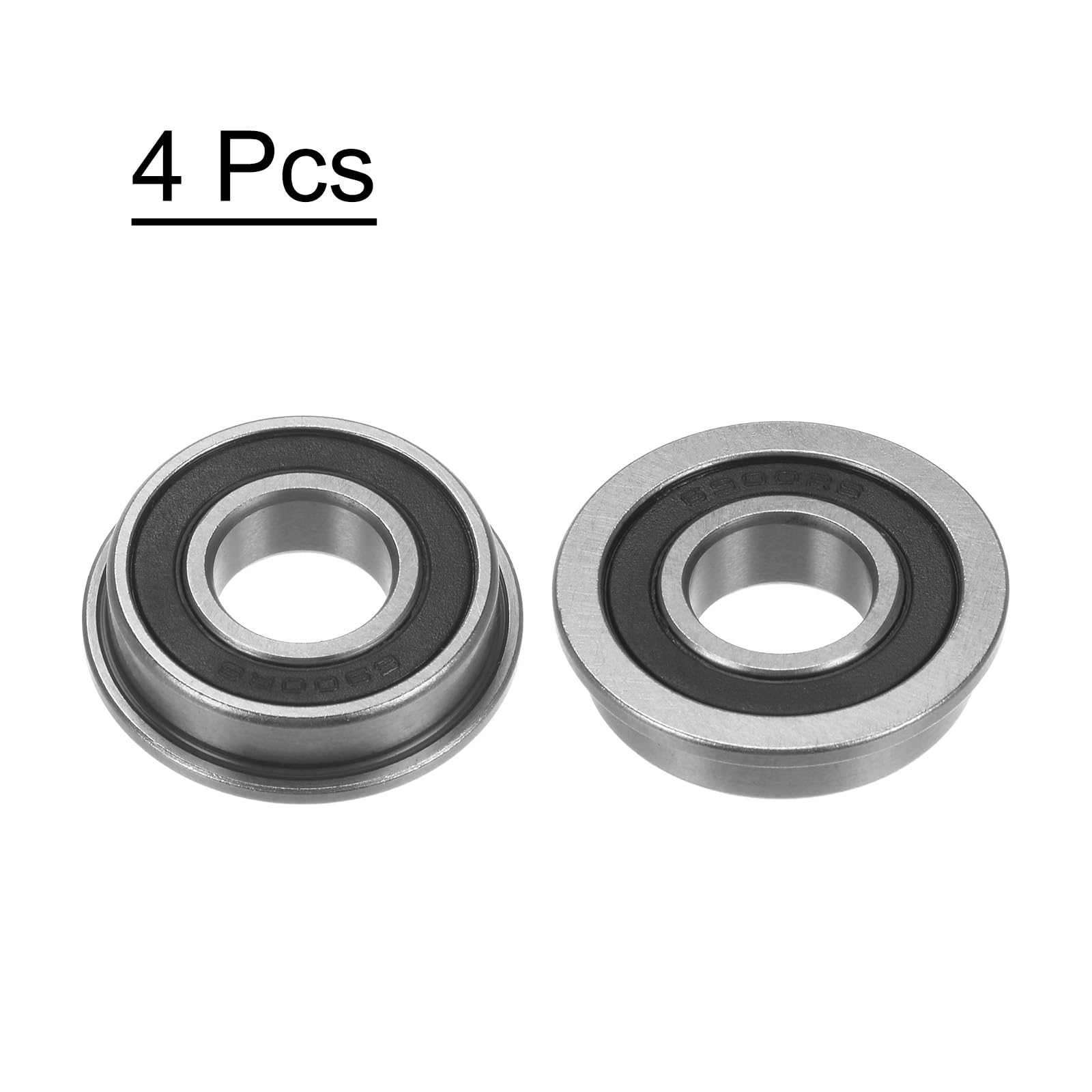 VXB Cuscinetto A Sfera Flangiato In Acciaio Inox F6900ZZ – 10x22x6 Mm – Schermato
