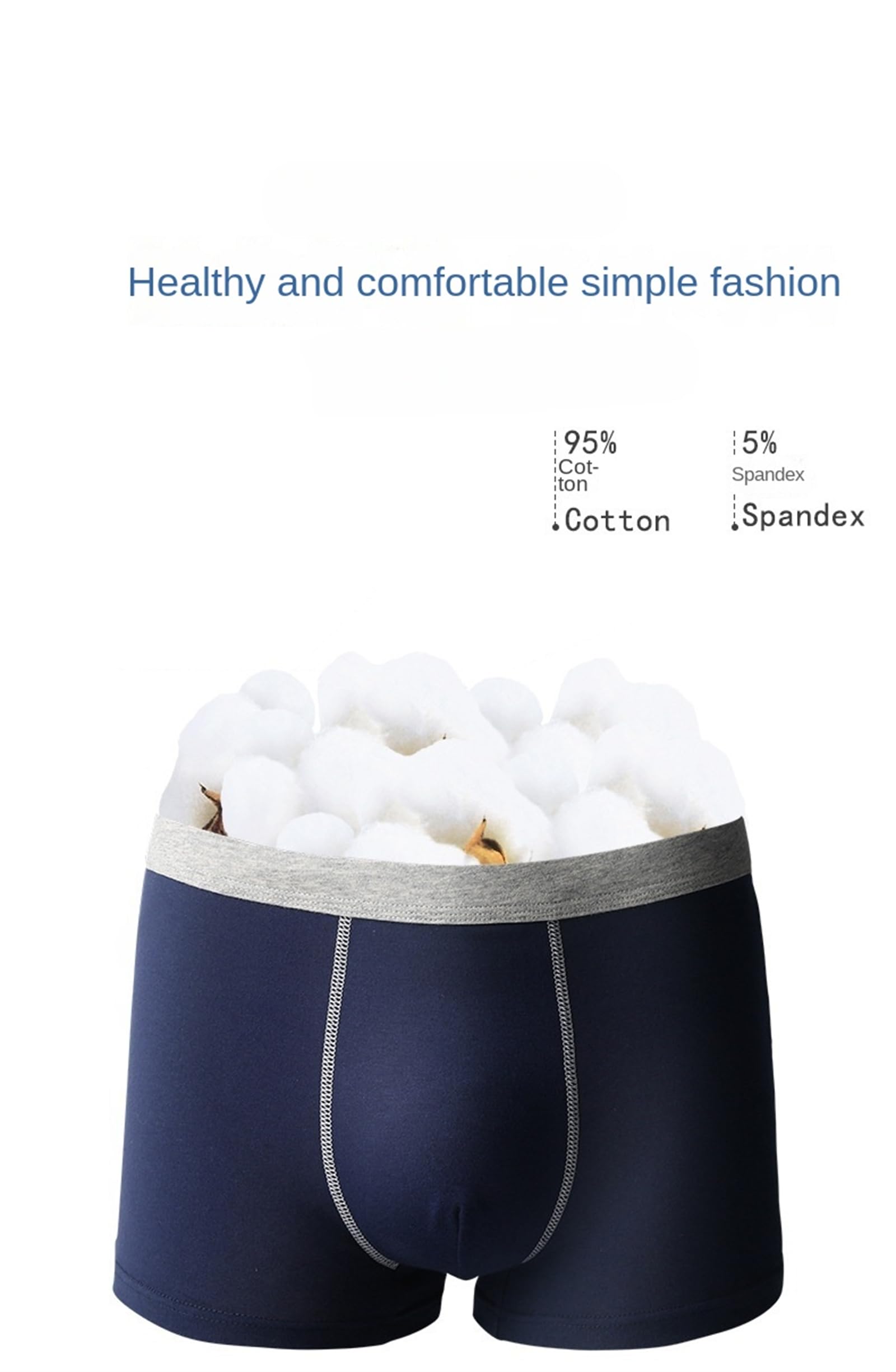 Boxer pour homme ultra absorbant pour incontinence, sous-vêtement absorbant, lavable, confortable, anti-fuite, réutilisable, 5 pièces - A, XL