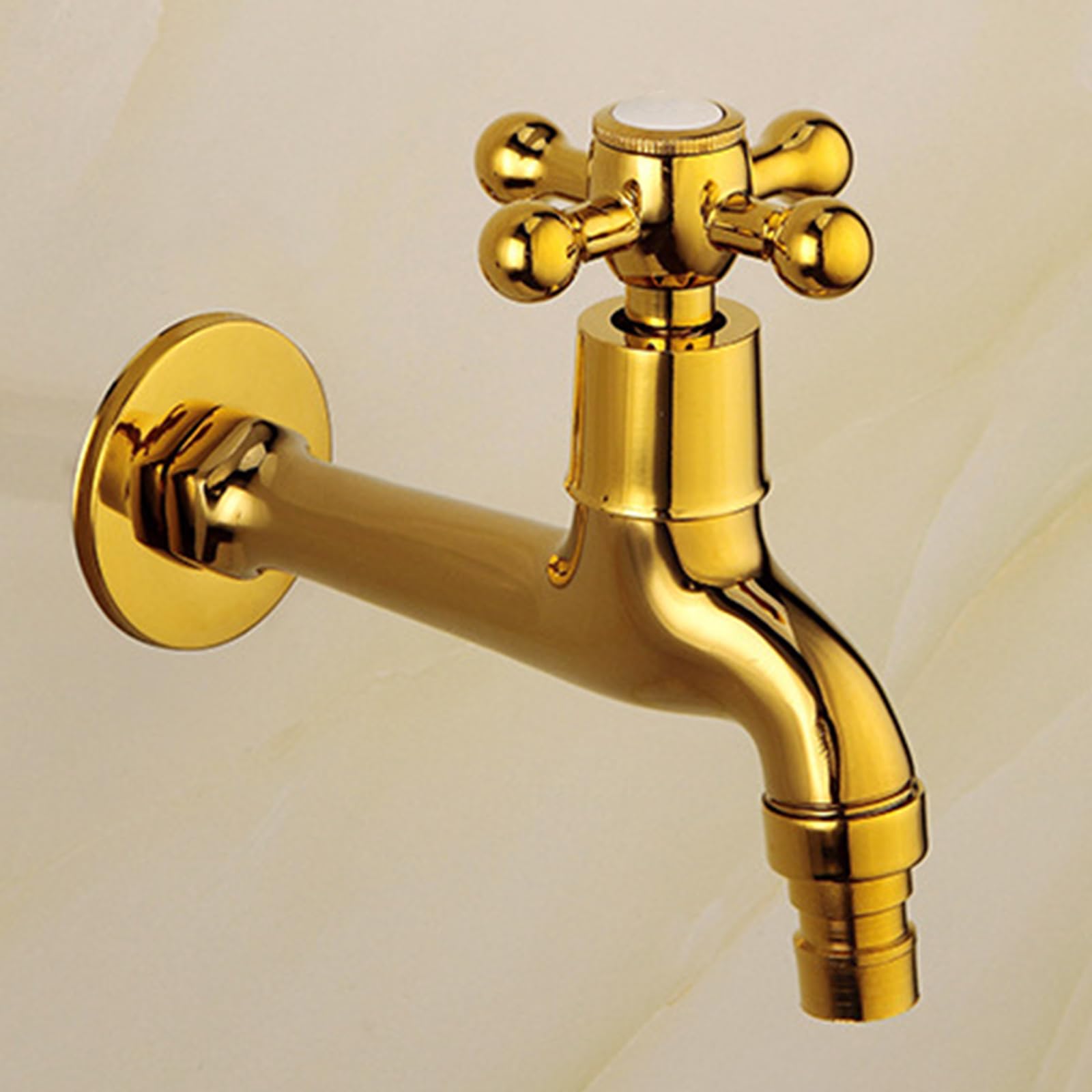 Grifo de jardín de 1/2 pulgada – Grifo de agua montado en la pared para exteriores, diseño resistente a las heladas para un fácil acceso al agua en patios y jardines