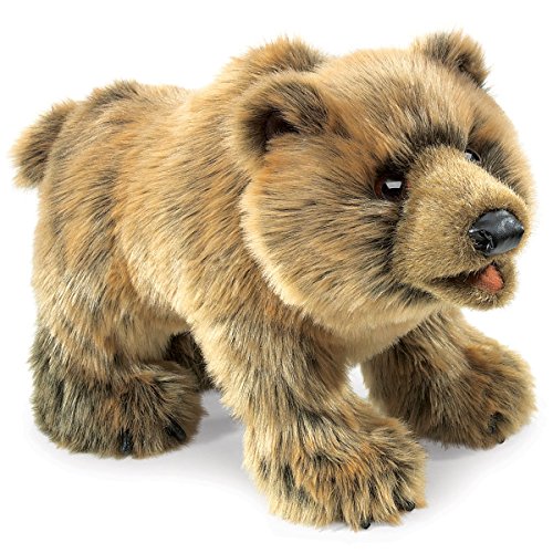 Folkmanis Grizzly Bear Hand Puppet Light Brown, 1 EA