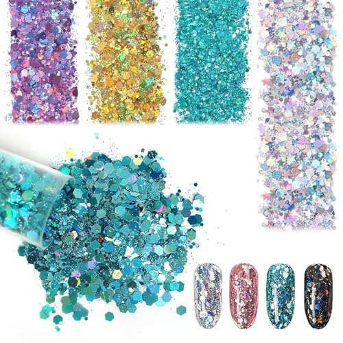 Callysonic 24 Farben Glitzerpulver Set 001