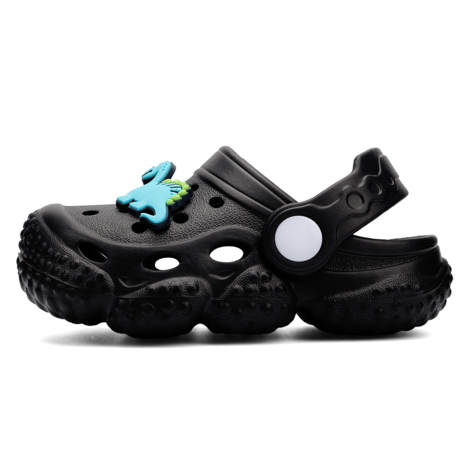 INMINPIN Baby Clogs Garden Shoes Newborn Infant Lightweight Breathable Beach Pool Sandals Non-Slip Baby Boys Girls Water Shower Summer Shoes Splay Naturally, Black, 2-2.5 Years Toddler