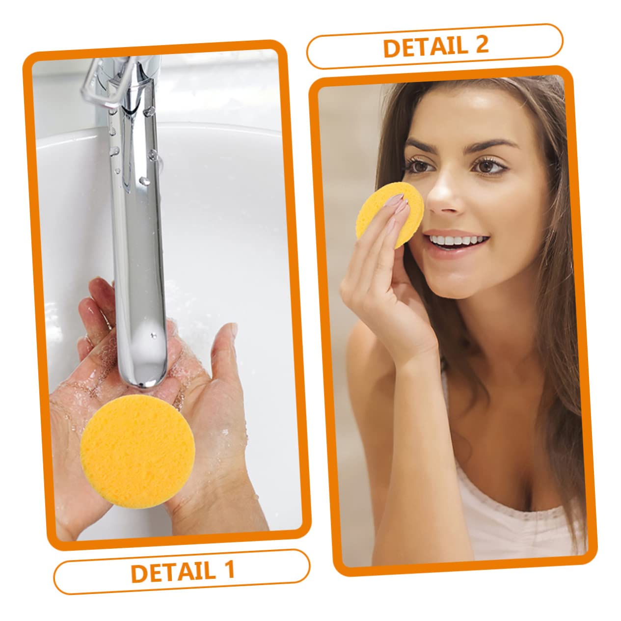 MAGICLULU Set Di 3 Spugne Struccanti Riutilizzabili Per Il Viso Per La Pulizia Spugne Delicate Per Il Viso Per Estetisti Morbide E Delicate 50 Pezzi*3