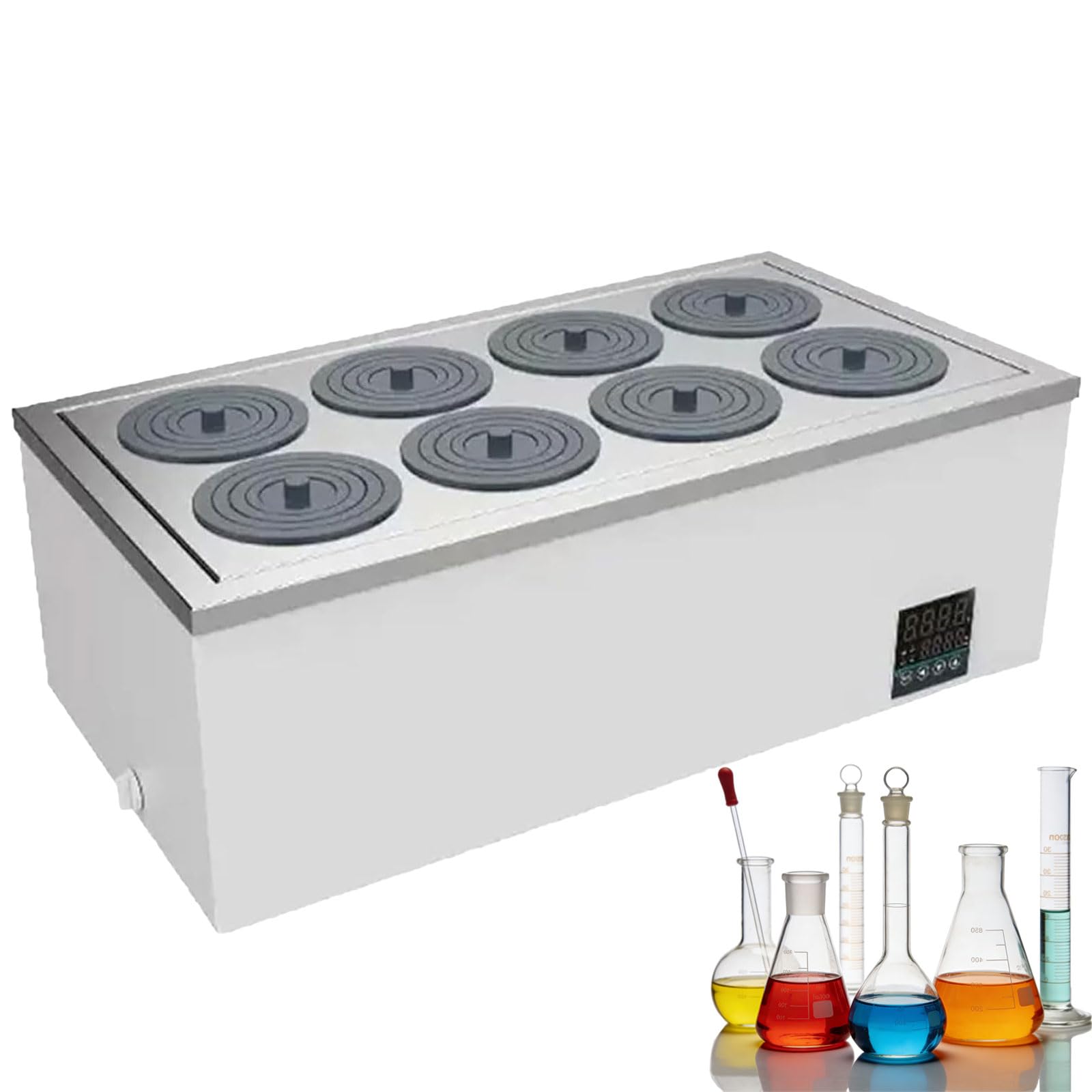 Calentador Termostático Digital para Baño de Agua 300W - 1500W, Baño María termostático Digital científico para Laboratorio, Calentamiento Rápido, Control Preciso de Temperatura