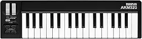 MIDIPLUS Controlador de teclado MIDI USB AKM320, preto, 32 teclas