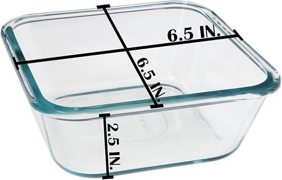 Snapware 8704 (4-Cup) Total Solutions Glass Dish - Made in USA