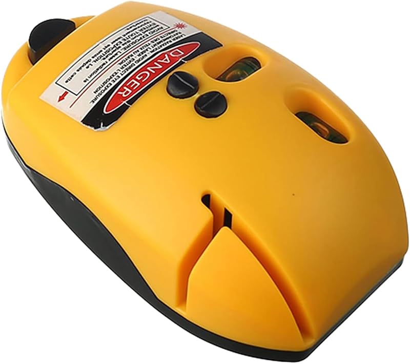 90° Laser Level Tool with Red Beam for Interior | 90° Right Angle Projection, Bright Red Laser, Compact and Portable Design for Tiling, Picture Hanging, Cabinet Installation