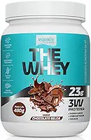 The Whey 3W, Proteína Hidrolisada, Isolada e Concentrada, Sabor Chocolate Belga, 480g -Equaliv