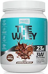 The Whey 3W, Proteína Hidrolisada, Isolada e Concentrada, Sabor Chocolate Belga, 480g -Equaliv