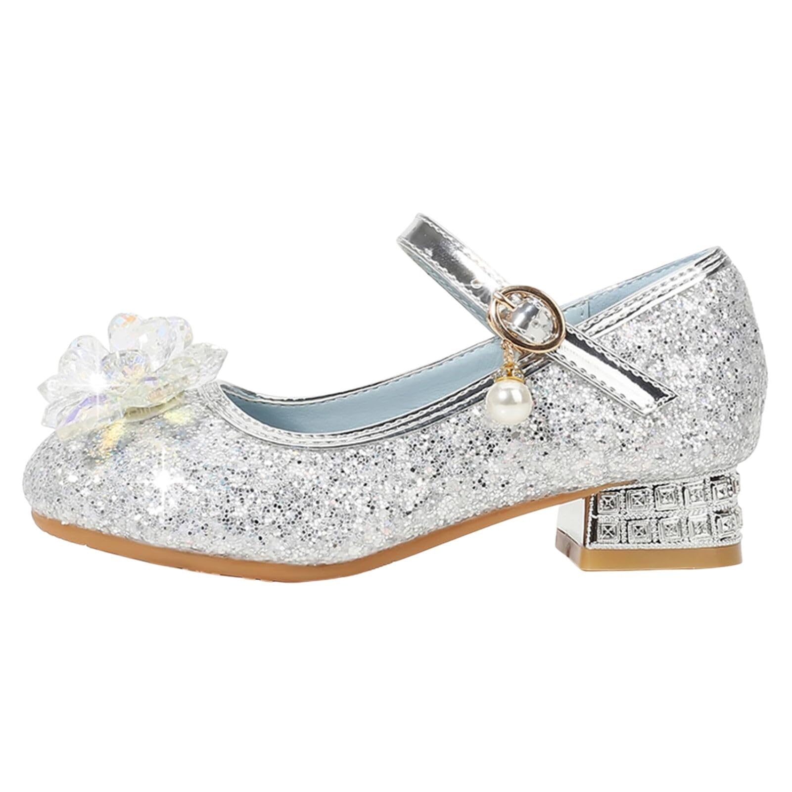 Chaussure Talon Enfant Princesse Fille Ballerine Paillettes Papillon Danser Date d'anniversaire Fête Mariage Noël Carnaval