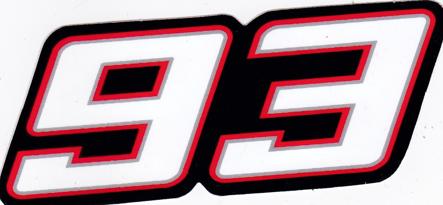 Buy [STICKER G399] MARC MARQUEZ MotoGp Super Motor Bike Number 93