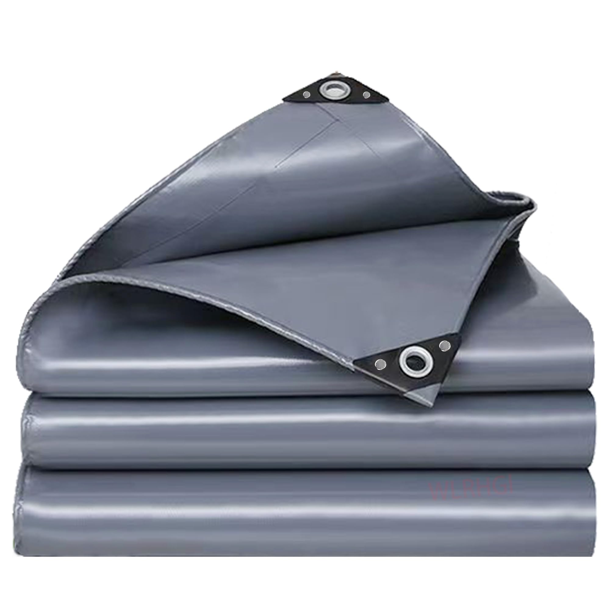 Lona para Techos Máximo Rendimiento, 1.5 x 16.5 m Lona Impermeable para Techadores y Carpinteros, para protección de vehículos y Muebles de jardín, colocación de Piscinas WLR010, Gris