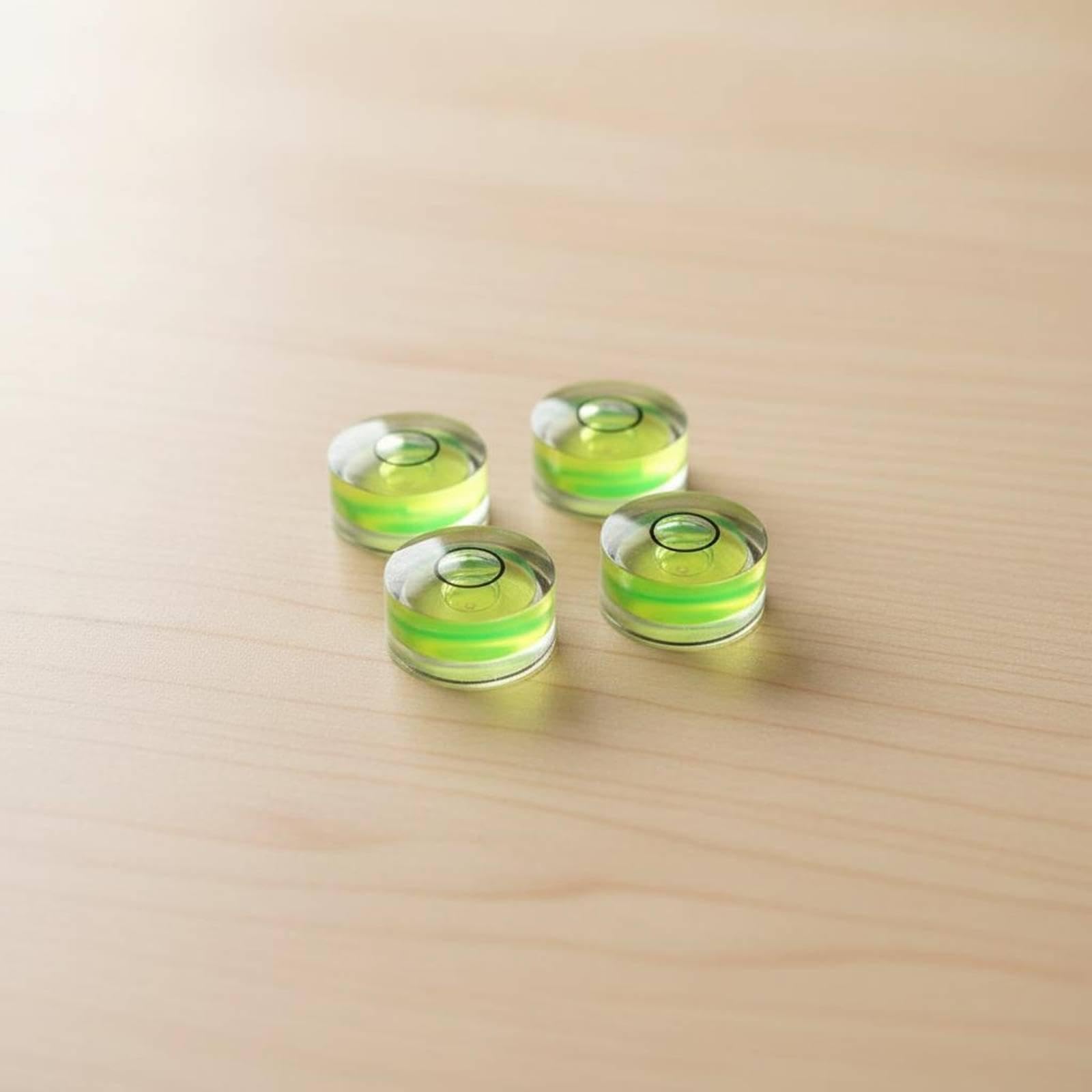 turntable bubble accurate alignment precision record player leveling tool improves accuracy platter spirit level for vinyl collectors, djs 12 * 6mm 4pcs round