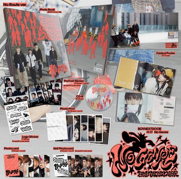 Amazon.com: BOYNEXTDOOR No Genre Album (No Route Ver.) Photobook +