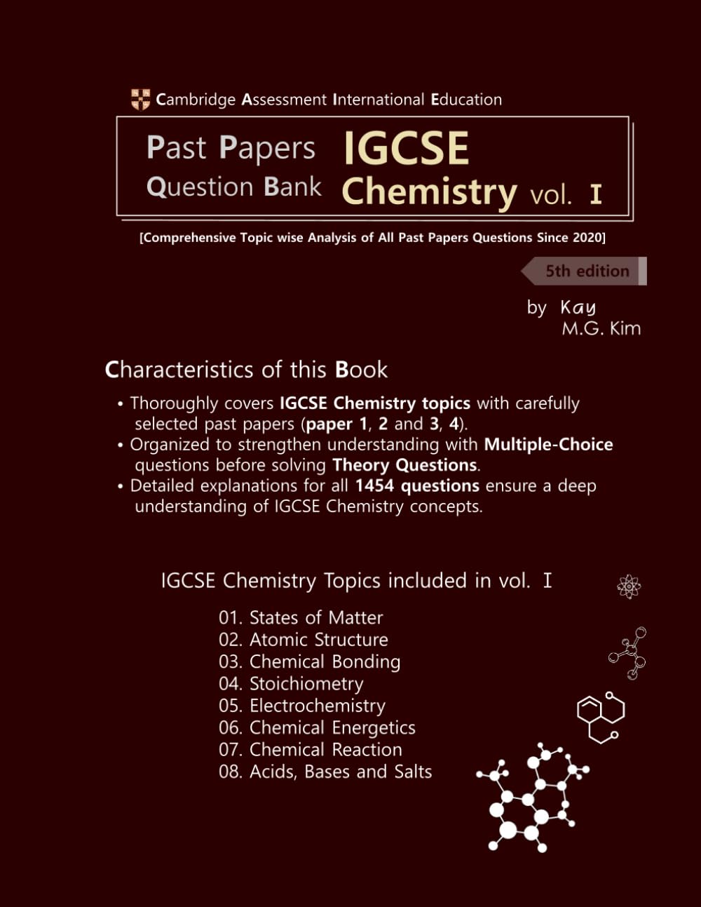 Past Papers Question Bank IGCSE Chemistry 5th edition vol. 1: Cambridge IGCSE Chemistry Past Papers Question Bank vol. 1