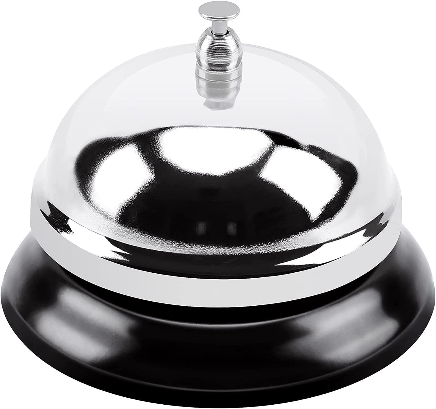 KIRA Metal Call Bell for Hotels, Schools, Restaurants, Reception Areas, Hospitals, Warehouses Silver