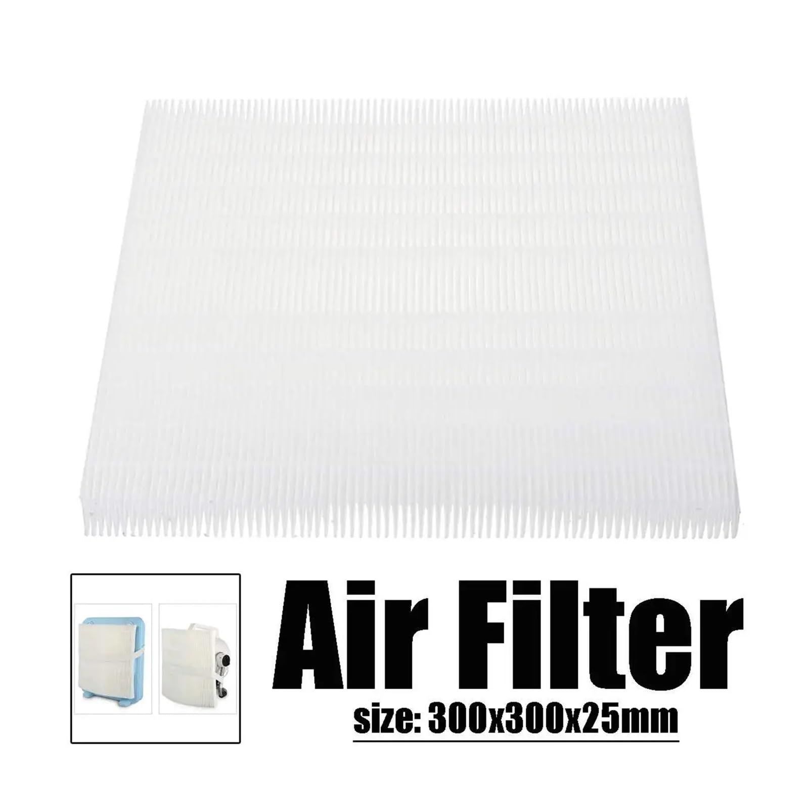 Xuanqingyi Store 300X300 X25mm Filtro DIY Filtro HEPA Anti formaldehído PM2.5 Haze Ventilador doméstico Aire Acondicionado Piezas purificadoras de Aire(5pcs)