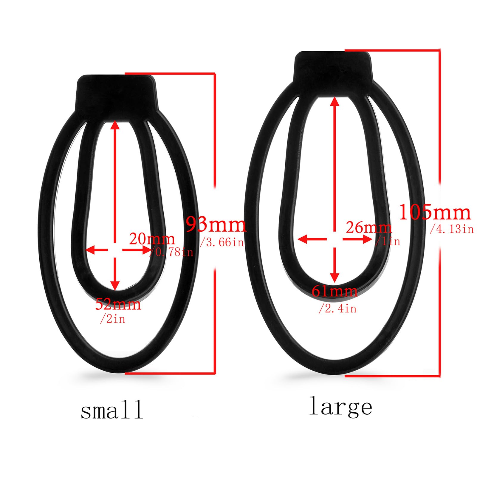 Chastity Cage Homme,Ceinture De Chasteté Homme Sissy Cage De Chasteté Résine Clips De Chasteté Cage à Pénis Avec Serrure Bondage Sextoys (Pink-M)