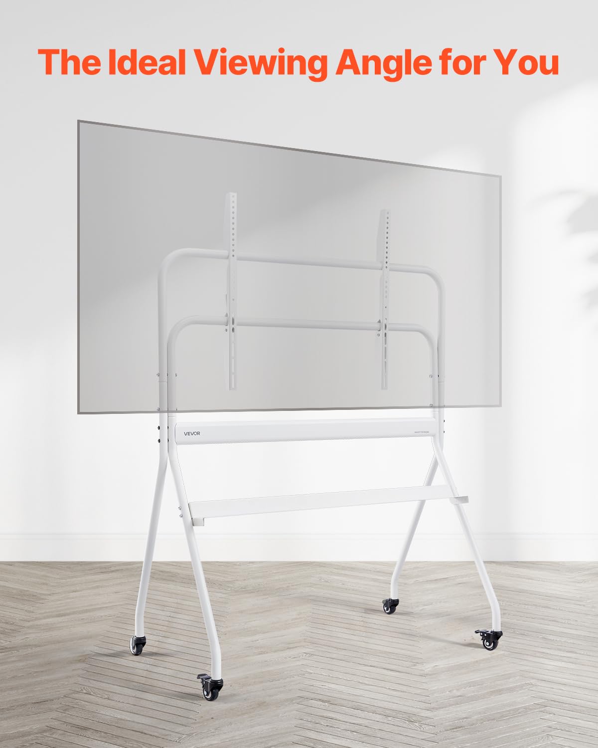 Rollende TV-standaardwagen voor schermen van 1397-2540 mm, in