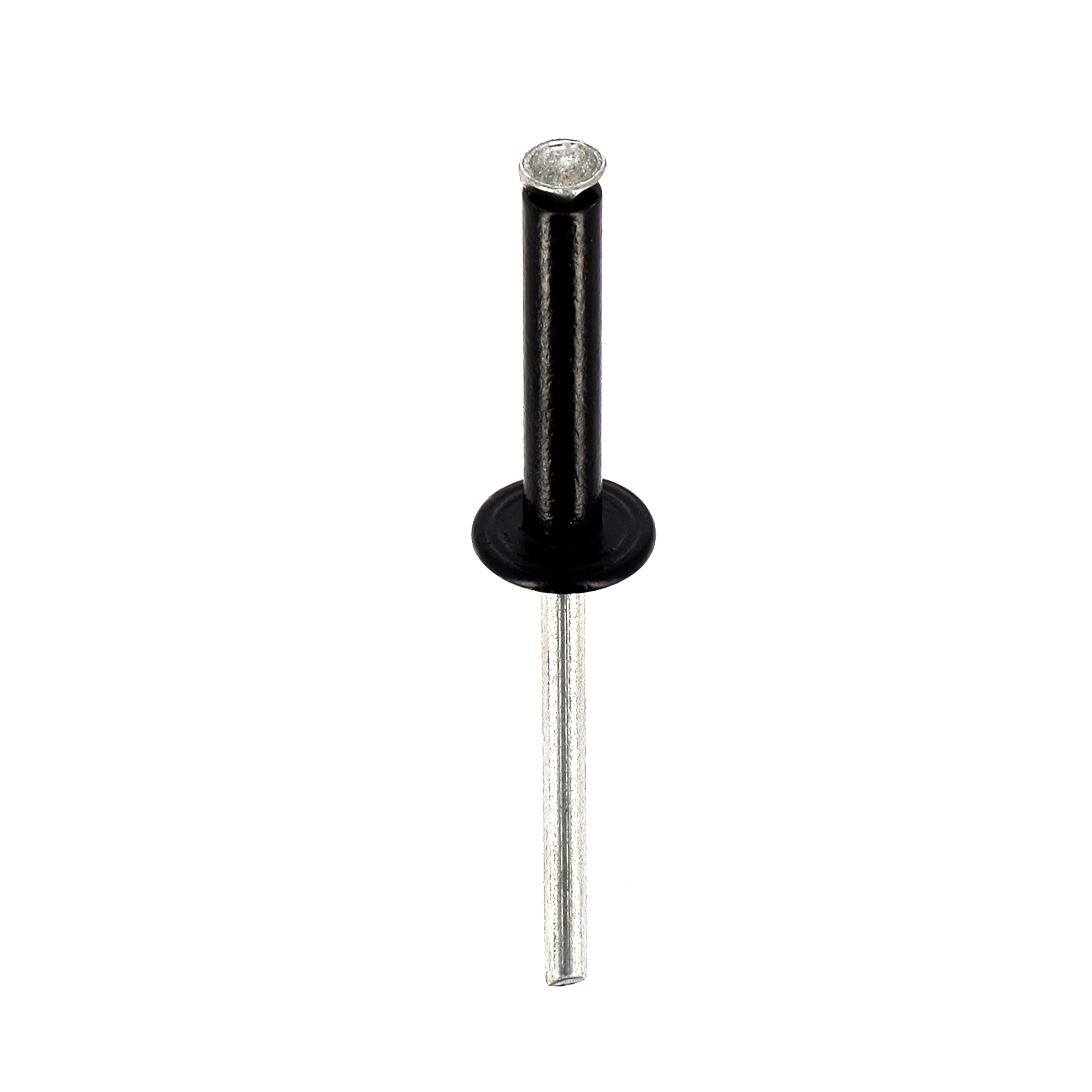 Restagraf - Rivets Épanouis Noirs pour Plaques d'Immatriculation - Diamètre 4 mm - Fixation Durable sur Carrosserie ou Support Plastique - Réf. 4915 - Boîte de 250