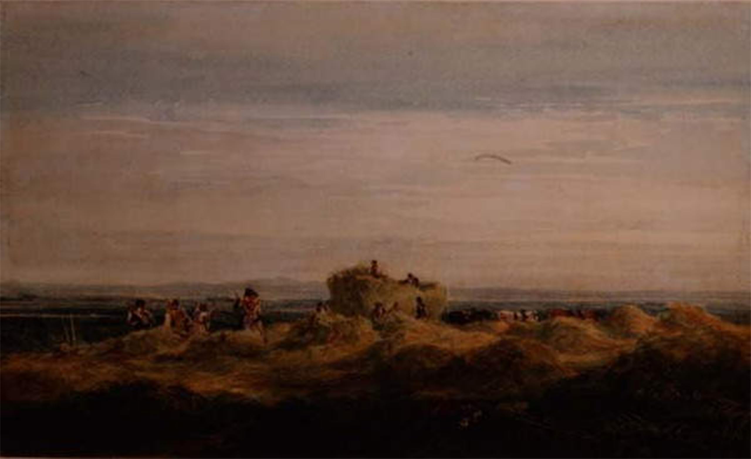 ARTXLXXBN Famous Painting Art Wall Decor Abstract Art Picture the Hayfield by David Cox Animal Pictures for Home Decor 60x90cm