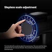 Vista 8 de TIMEMORE Sculptor 078S Flat Burr Coffee Bean Grinder, Electric Espresso Grinder with Stepless Coarseness Adjustment, Suitable for Espresso, Pour