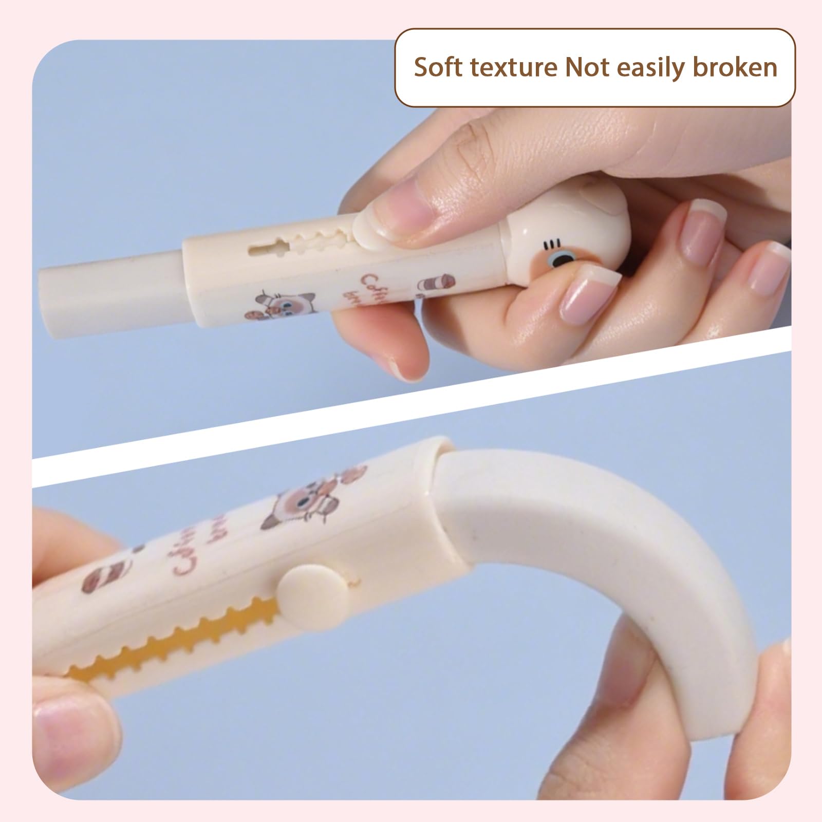 Set da 7 articoli di cancelleria per la scuola, set di articoli per la scuola, cancelleria giapponese Kawaii, regalo di Natale e compleanno, include temperamatite, evidenziatore, correttore a nastro