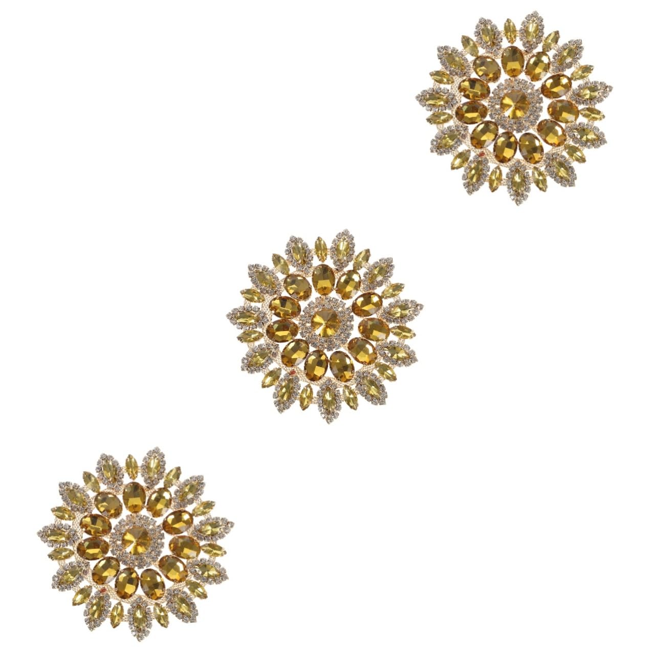 TEHAUX 3pezzi Decorative Applique Iron Patch Patches Creativi Forma Di Fiore Per Abbigliamento e Accessori Confezione Da Design Elegante e Resistente Decorazione Per Jeans Cappotti e