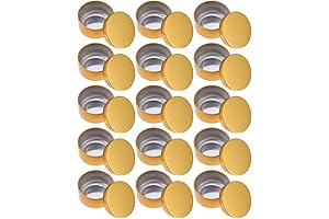 CIeeeo 24-Pack 2oz Candle Tins with Lids Aluminum Candle Tin