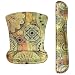 Cheliz Keyboard Wrist Rest Pad and Mouse Wrist Rest Support Mouse Pad - Durable & Comfortable & Lightweight for Easy Typing & Pain Relief-Ergonomic Support(Gold Compass)