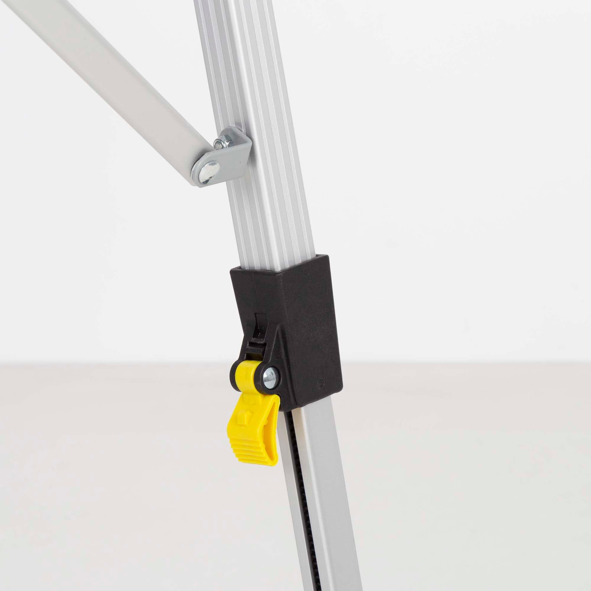 AKTIVE Tavolo pieghevole, 90x51x45/70 cm, gambe telescopiche, fermi antiscivolo, piano e telaio in alluminio, supporto 30 kg, rete rimovibile, tavoli pieghevoli, campeggio, spiaggia, picnic (63052)