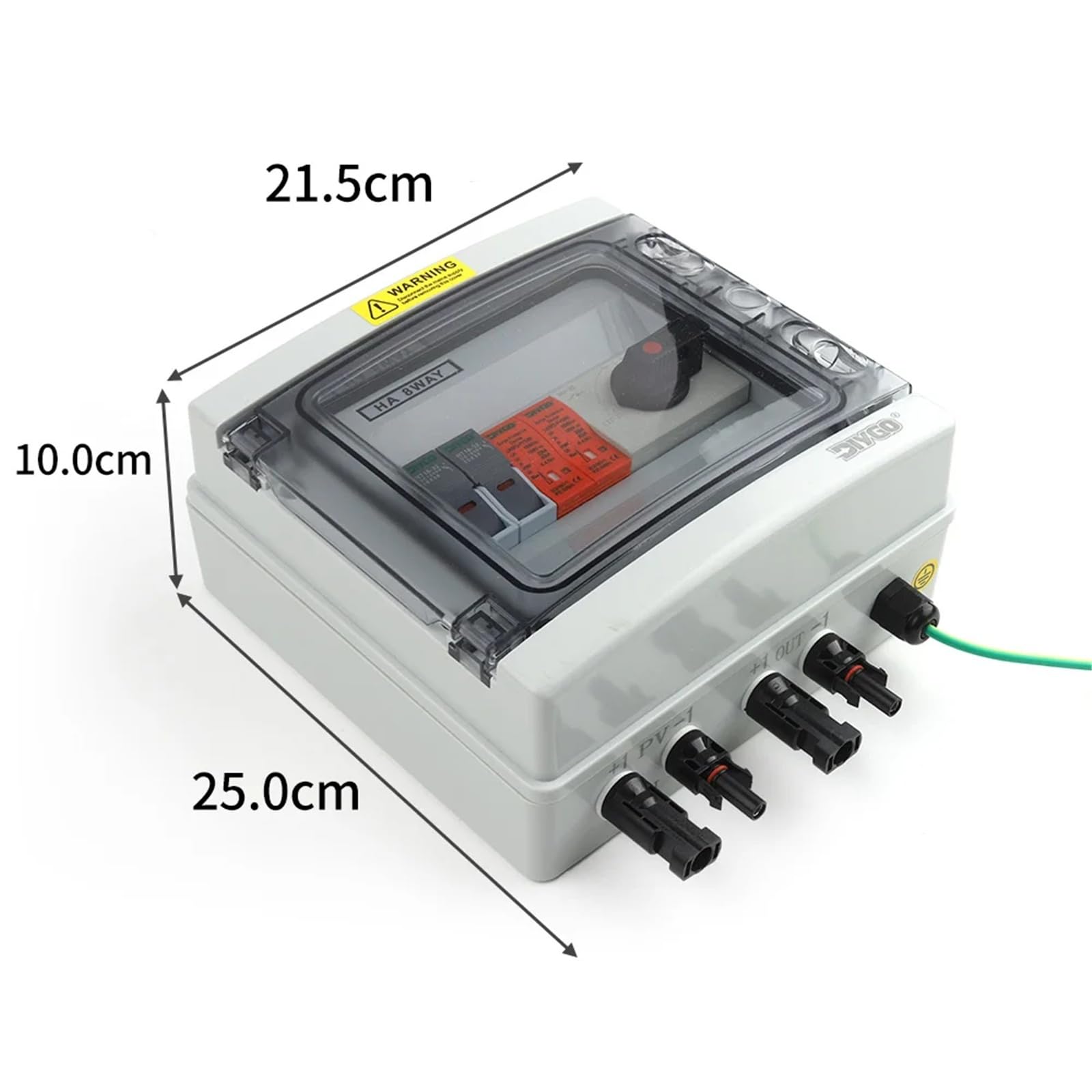 Quadro combinatore fotovoltaico solare CC 1000 V 1 ingresso 1 uscita con protezione da sovratensioni e fulmini Fusibile CC MCB SPD Scatola impermeabile IP65