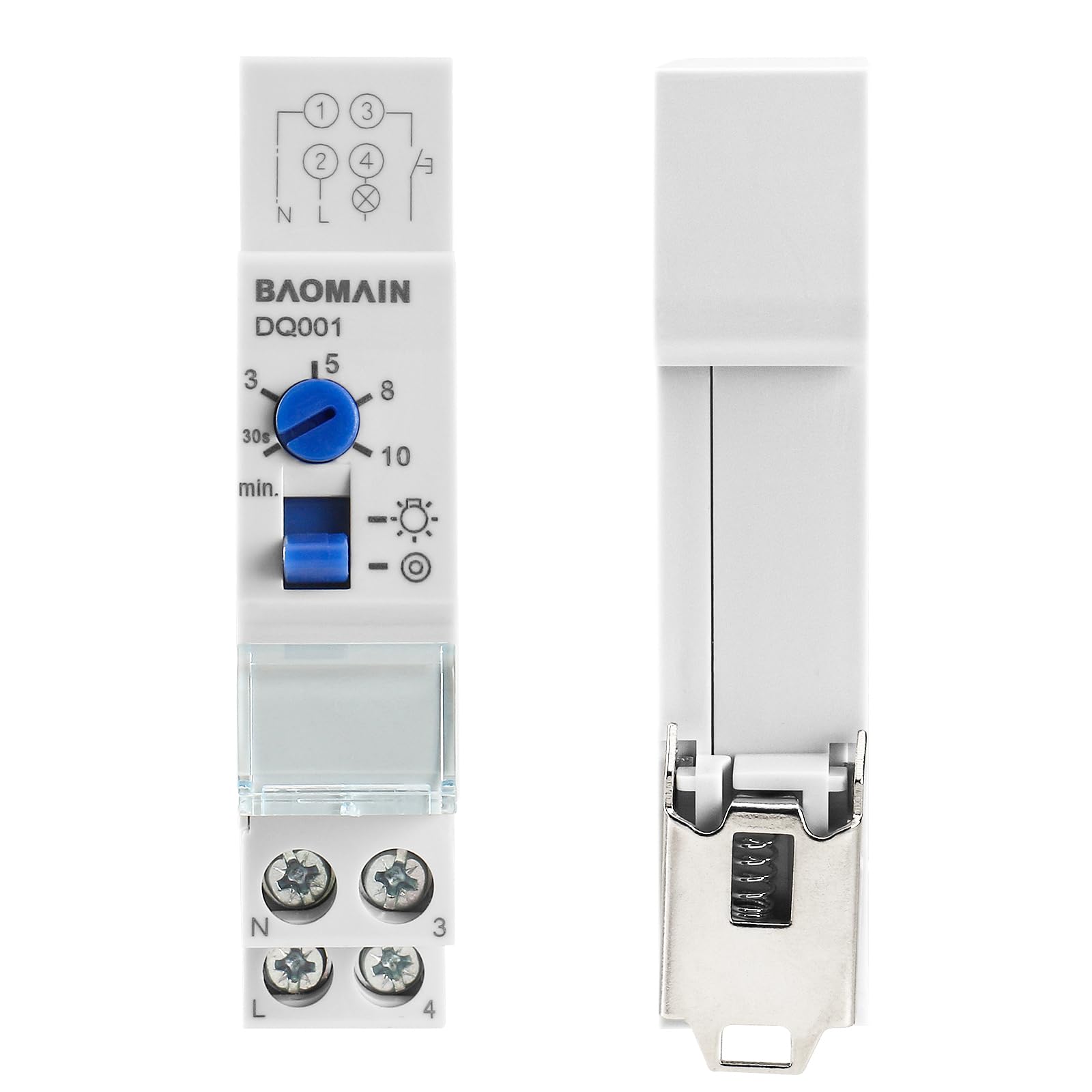 Interruttore Ritardo Scale 16A - Timer 30s-10min, Per Illuminazione Corridoi, DQ001 - Foto 14