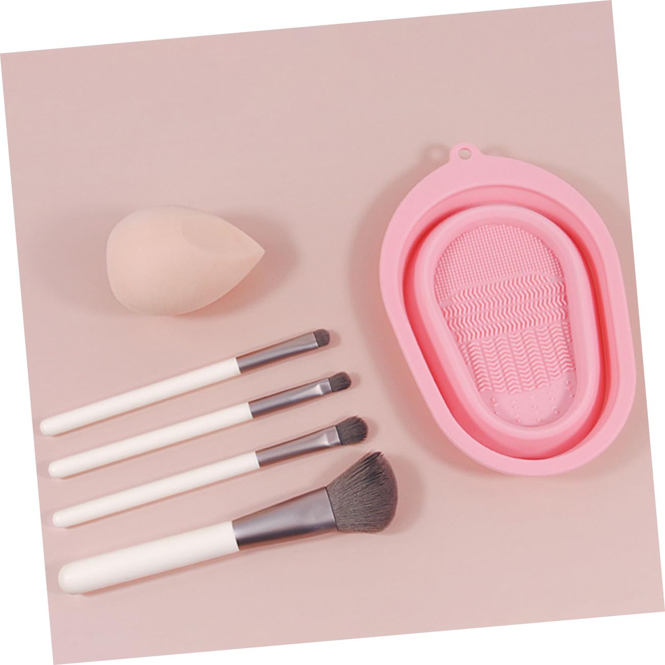MAGICLULU 3 Set Di Spugna Per La Pulizia Dei Pennelli Da Trucco in Silicone Spazzola Pieghevole Ciotola Per Il Lavaggio Strumento Di Bellezza Scrubber Per Uso Domestico 2 Pezzi * 3