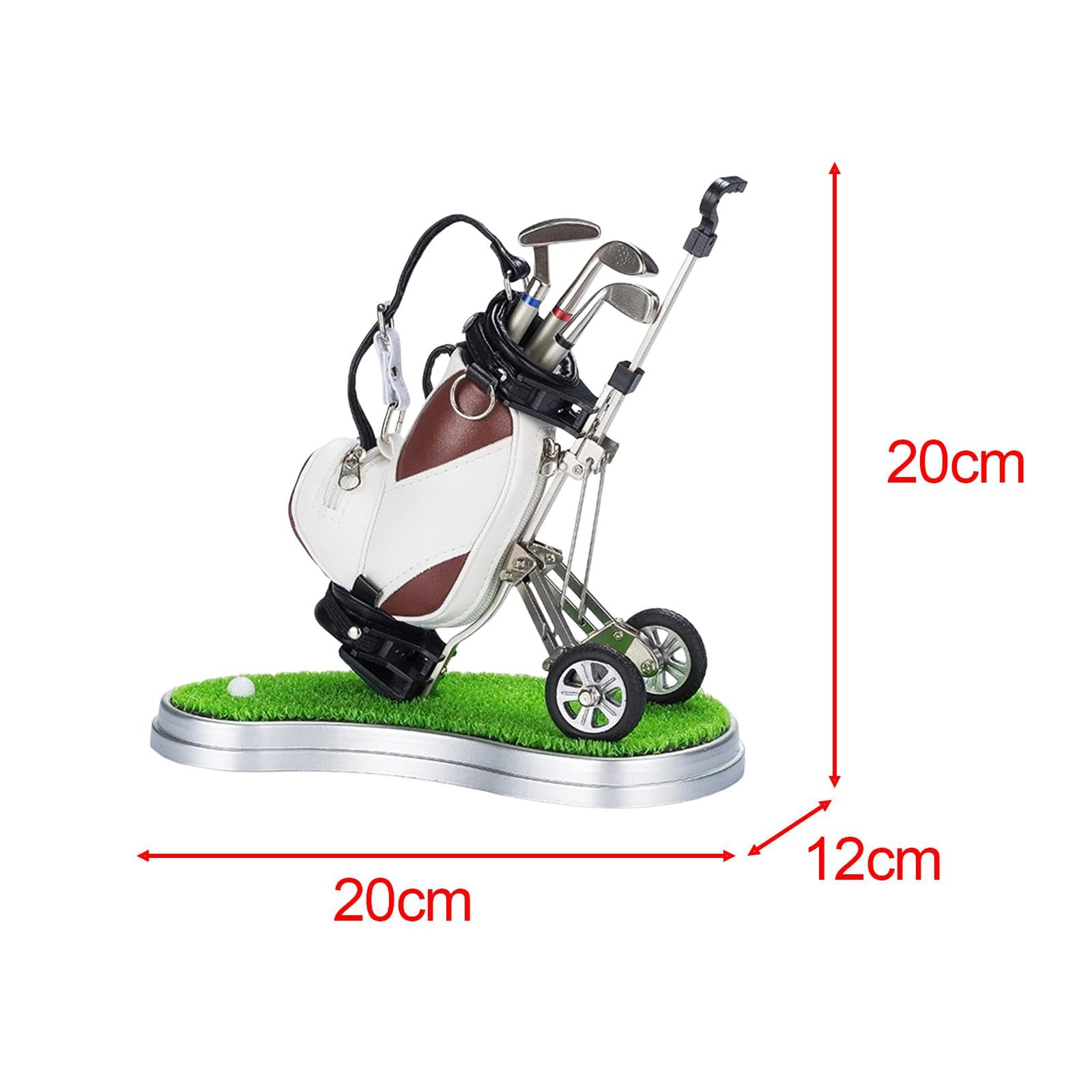 Porte-Stylo Miniature en Cuir Synthétique, Idéal pour Un Sac de Golf Ou Une de Golf. Cadeau Décoratif pour Homme.