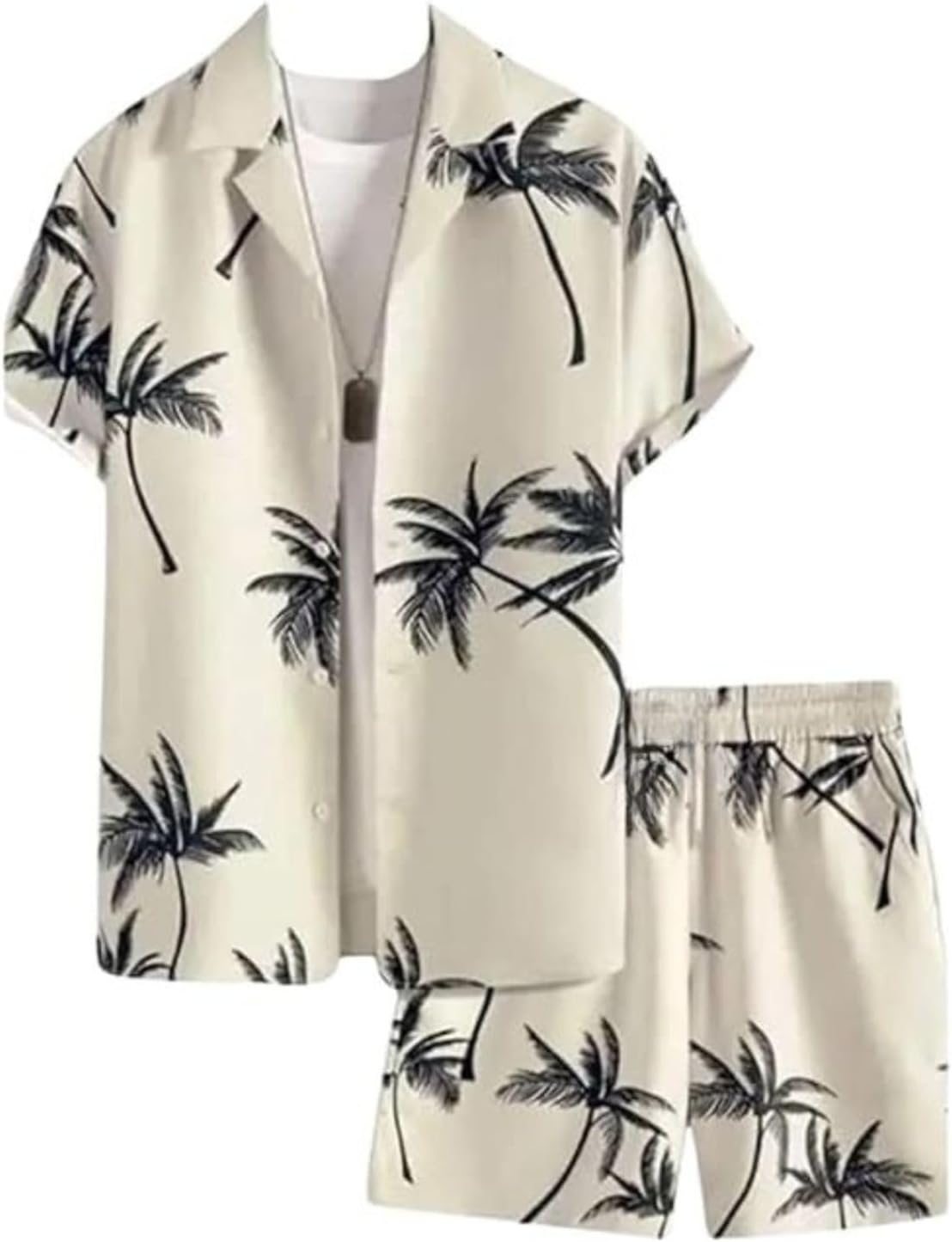 DHRUVI TRENDZ Co Ord Set for Men | Trendy Night Dress for Boys | T-Shirt and Shorts Combo for Lounge | Stylish Summer and Travel Wear |Men's Matching Two-Piece for Vacation