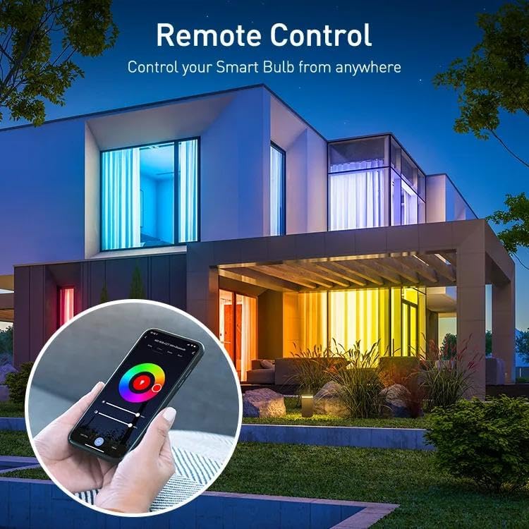 Miniatura 2 de Paquete de 6 bombillas inteligentes Bombillas LED que cambian de color WiFi y Bluetooth, equivalente a 800LM 60W, regulables compatibles con Alexa