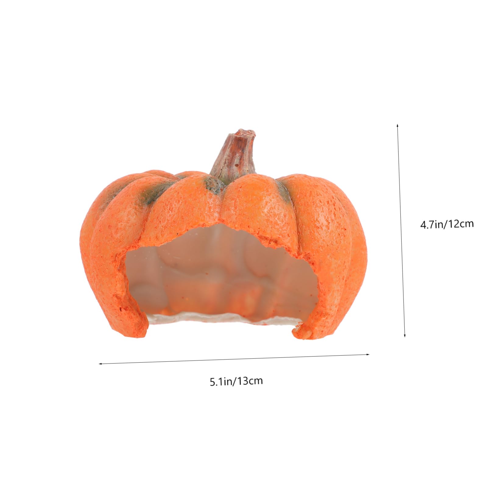 Alipis 3 Pezzi grotta di pesci decorativi zucca di Halloween di acquario grotta decorativa dell'acquario decorazione halloween addobbo halloween vivido nascondiglio dell'acquario resina