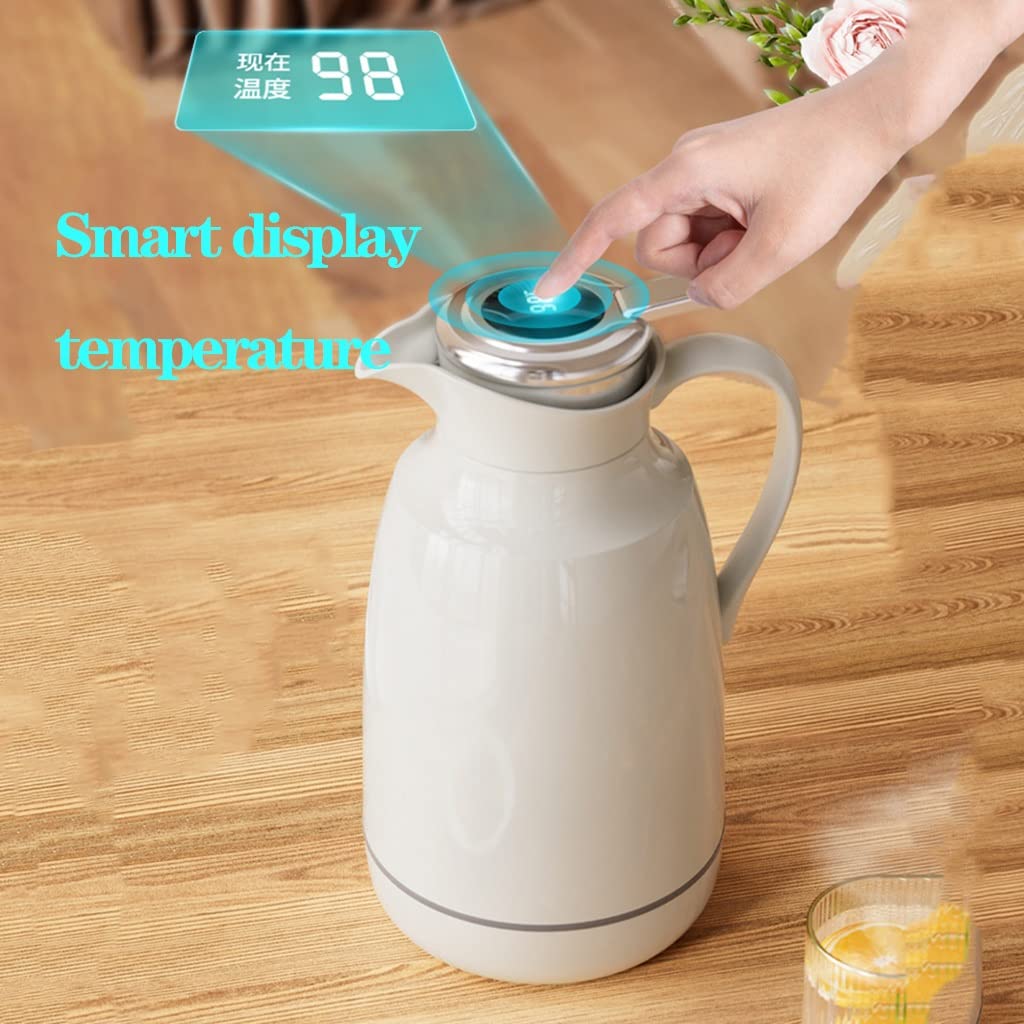 Caraffa da caffè, a doppia parete, isolata sottovuoto, per bevande calde e fredde, perfetta per caffè e tè