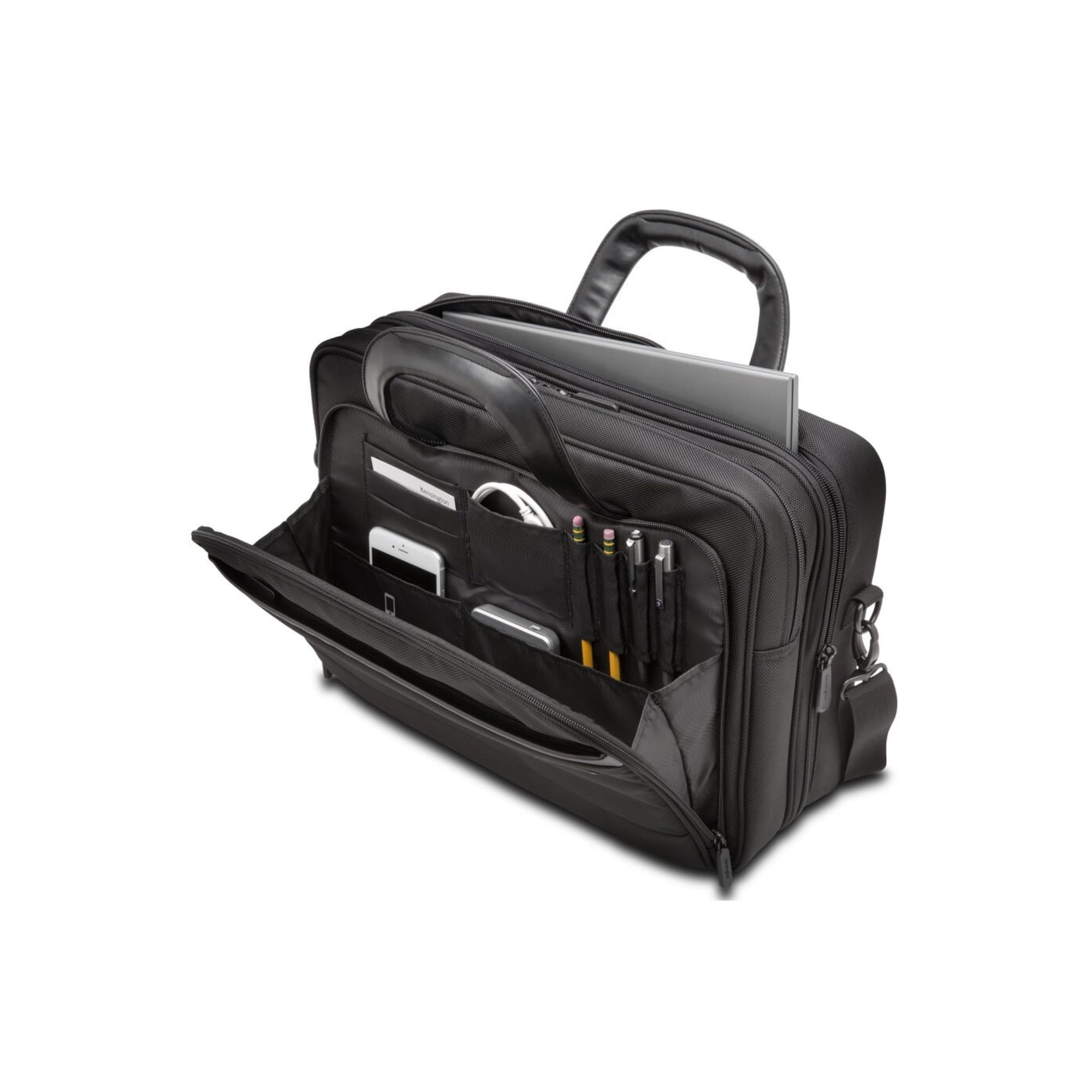 Kensington K60387Eu Valigetta per Laptop Contour 2.0 Business, per Laptop Fino a 15.6", Tracolla Media per Laptop E Tablet, Borsa Idrorepellente Unisex, ottimale Come Bagaglio a Mano, Borsa da Viaggio