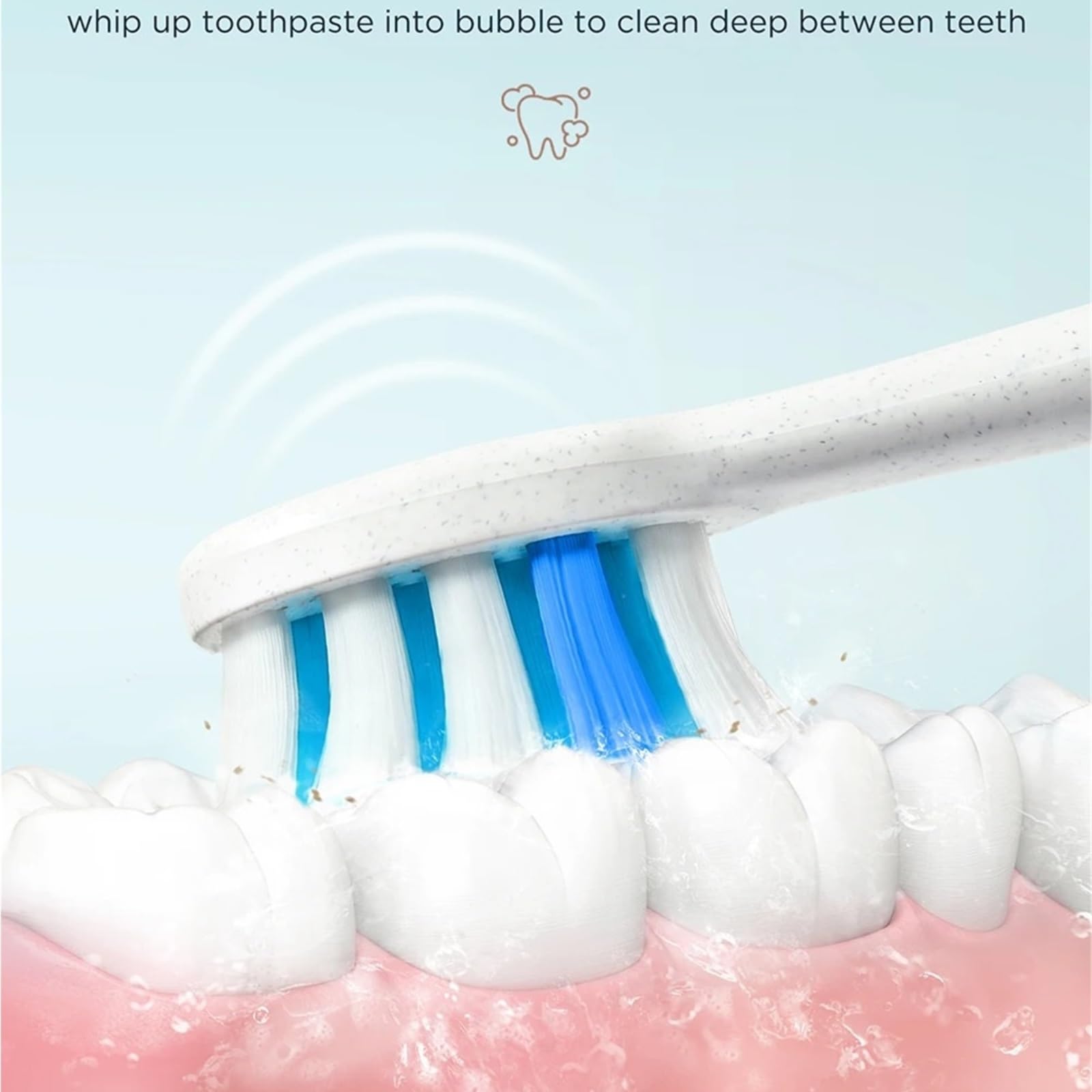Cabezales suaves, compatible con Fairywill, P11 T9 P80 | Recambios para cepillo dental eléctrico, plástico, para adultos, 4/8/12/16 PCS(PW12x2)