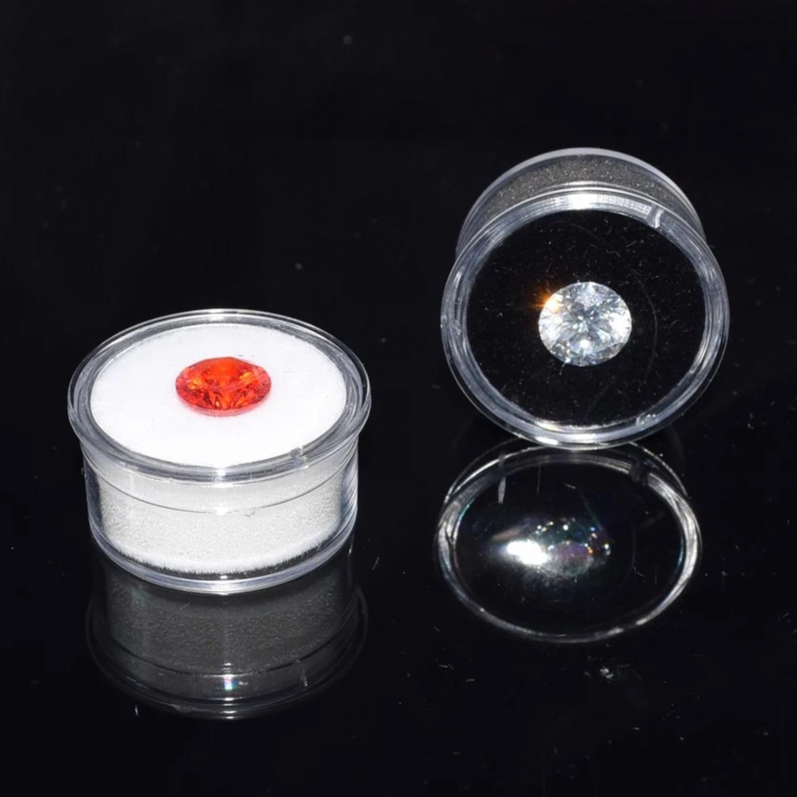 Contenitore per pietre preziose, contenitore per gioielli | gioiellieri e saloni per conservare decorazioni per nail art, piccola scatola per esposizione di pietre preziose con diamanti