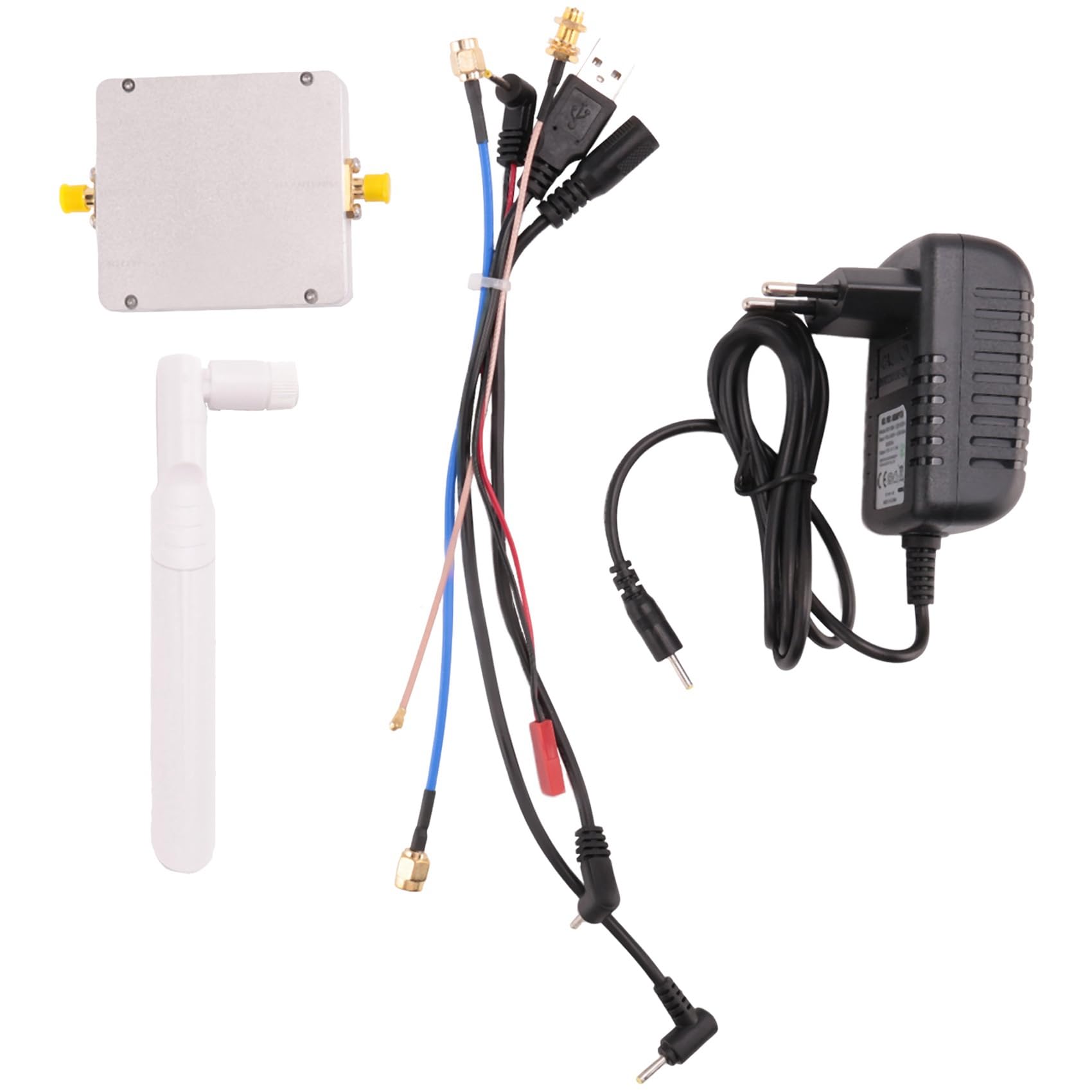 Amplificador Repetidor de SeñAl InaláMbrico WiFi Booster 4W 2.4G y 5G con Adaptador Extensor de Rango de SeñAl AI Shell Enchufe de la UE