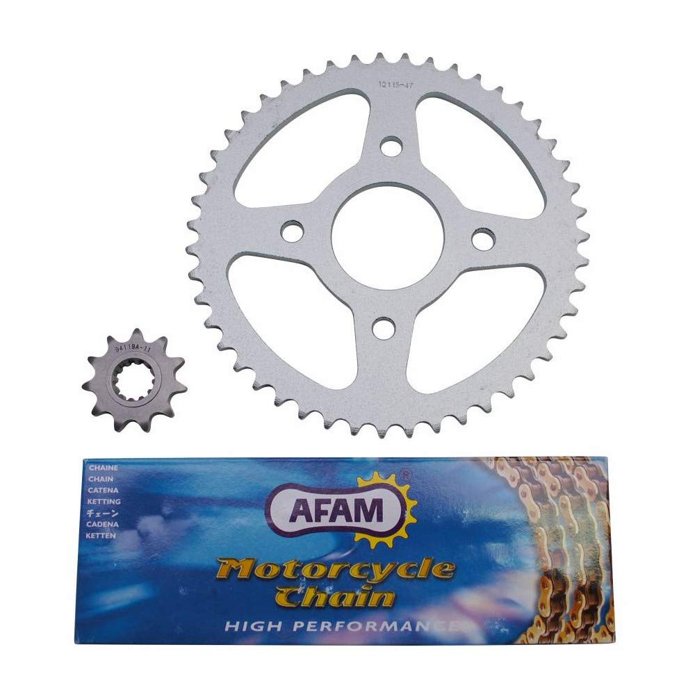 KIT TRANSMISION ADAPTABLE MBK 50 X-POWER-YAHAHA 50 TZR 420 11x47 (DESAROLLO ORIGINAL 2003->2006) -AFAM-