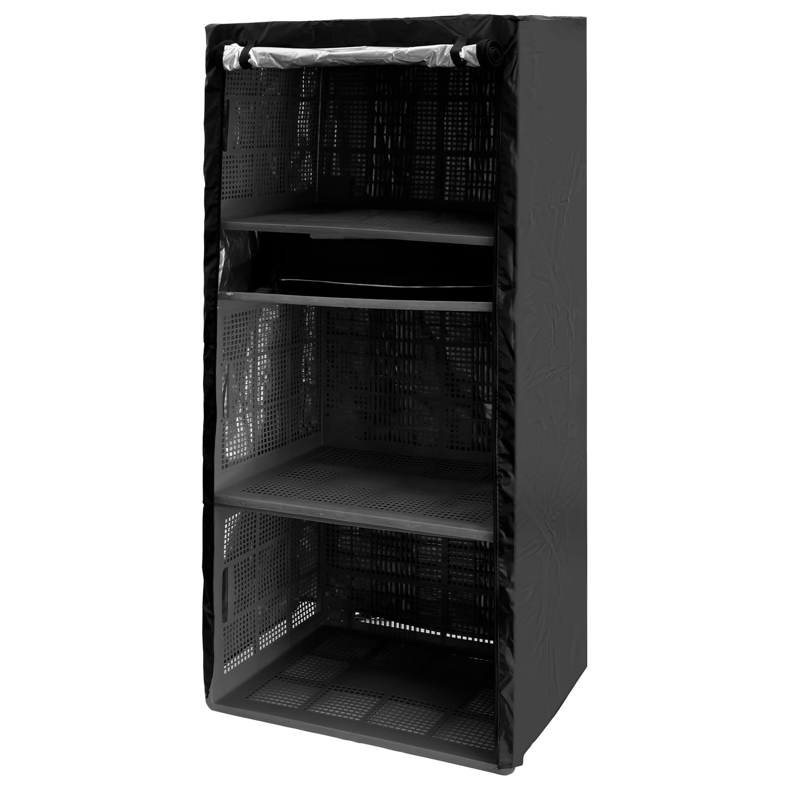 LCZNXJJY Waterproof & Dustproof Storage Shelf Cover, Wire Shelf Cover Heavy Duty, 36x18x72' Display Rack Protective Cover, Outdoor Shelving Covers for