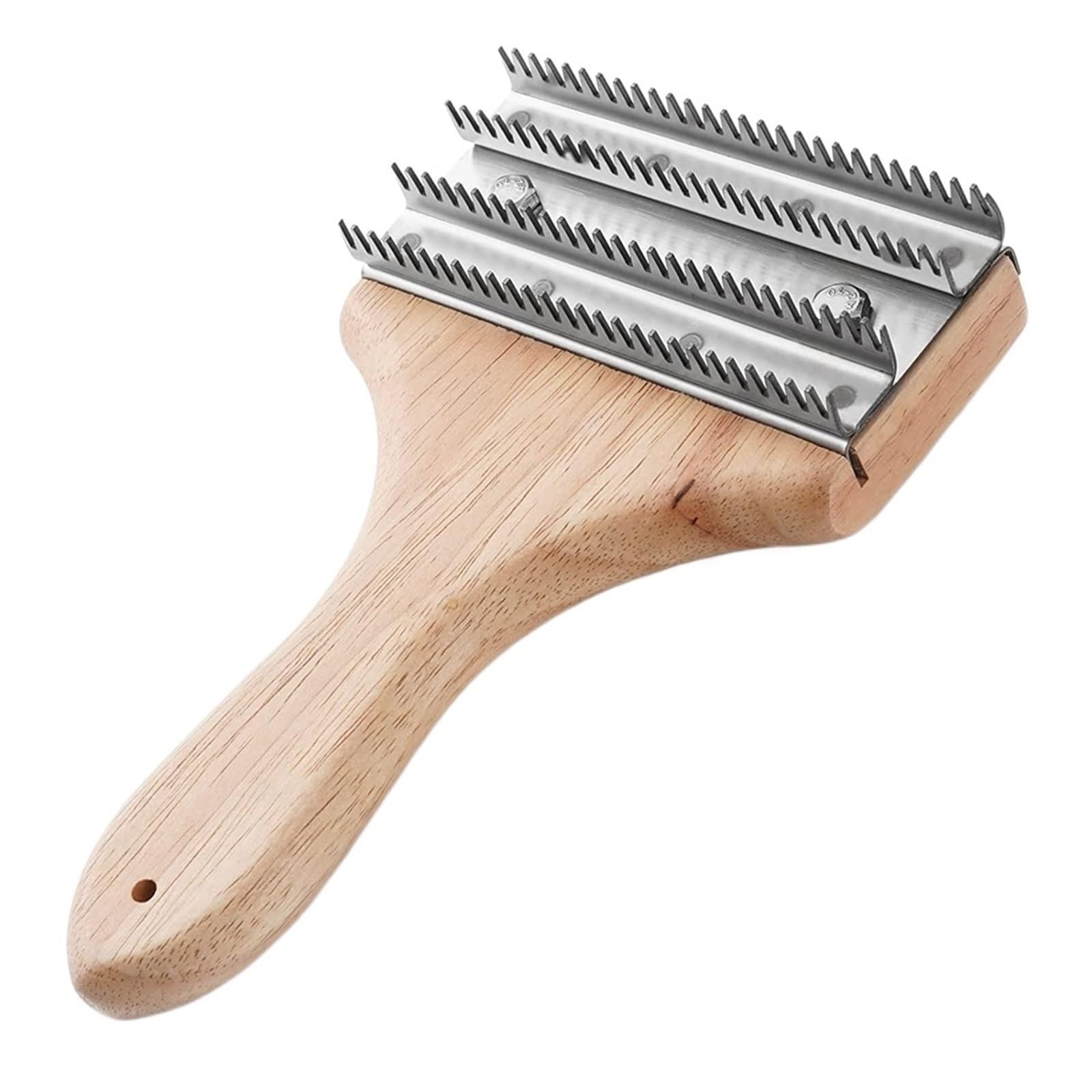 One-Handed 7-3/4 Inch Polishing Buff Wheel Rake for Removing Residual Compounds and Metal from Buffing Wheels