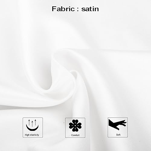 Miniatura 2 de NTBAY - Fundas de almohada de satén con cremallera, súper suaves y lujosas fundas de almohada