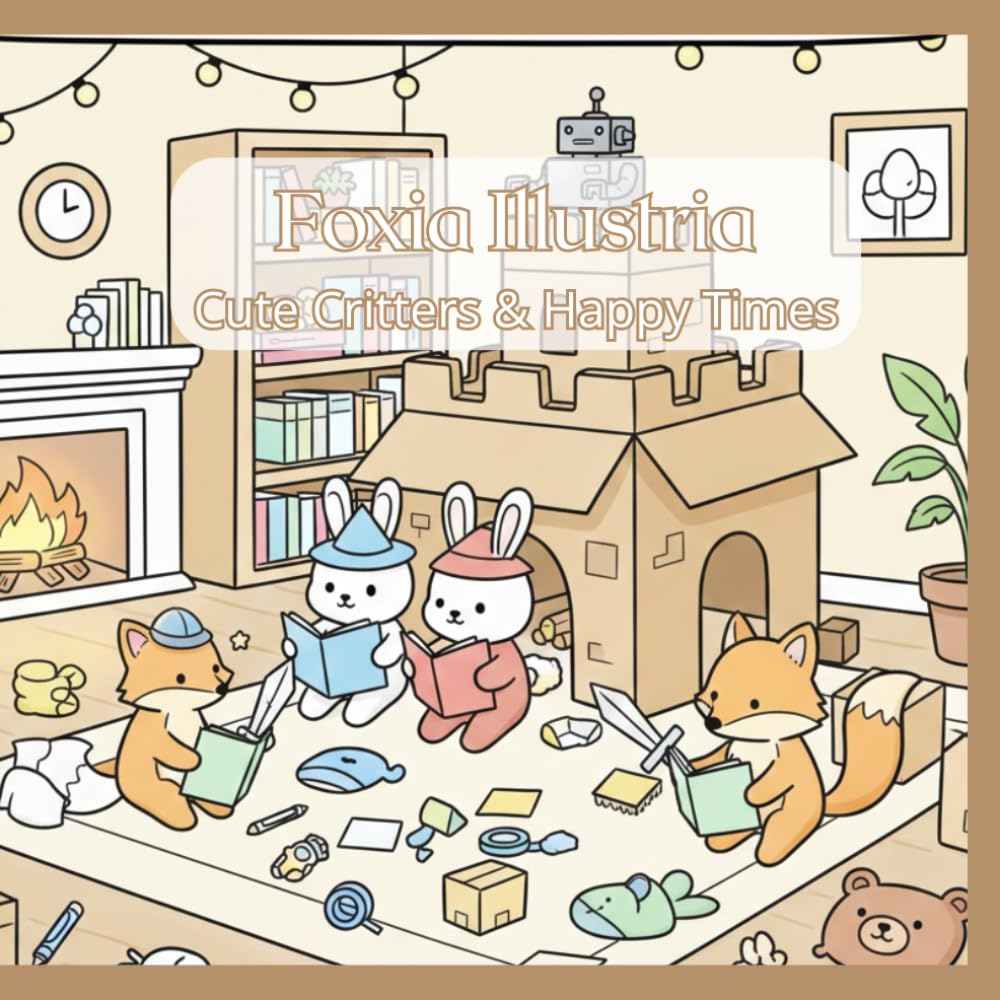 Cute Critters & Happy Times A Big Book of Adorable Coloring Adventures for Kids